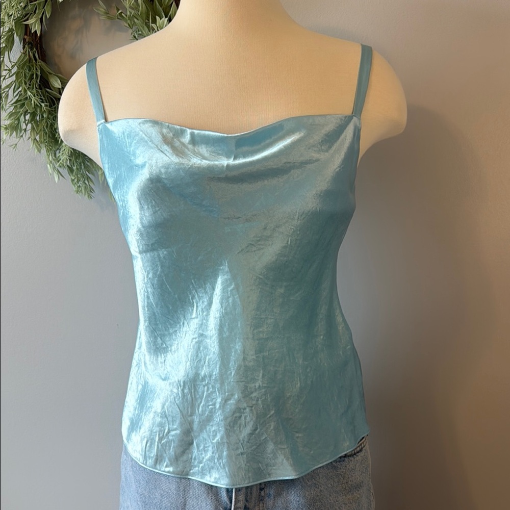 NWT Vince Blue Sleeveless Fitted Camisole Size XS